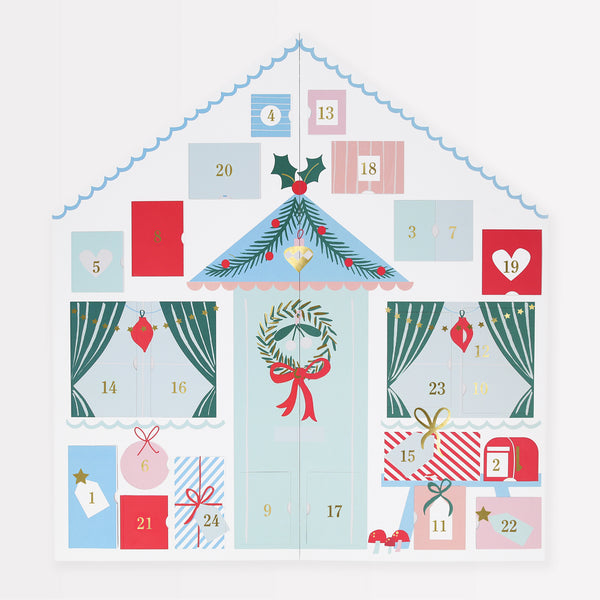 Our sticker advent calendar, with stickers to decorate Santa's cabin, is the perfect festive playful activity for kids. Image2