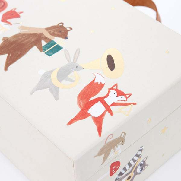 Our kids advent calendar, in a suitcase, features wooden toys for hours of play. Image7