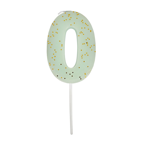 Mint Number 0 Candle,Mint Number 0 Candle Image1