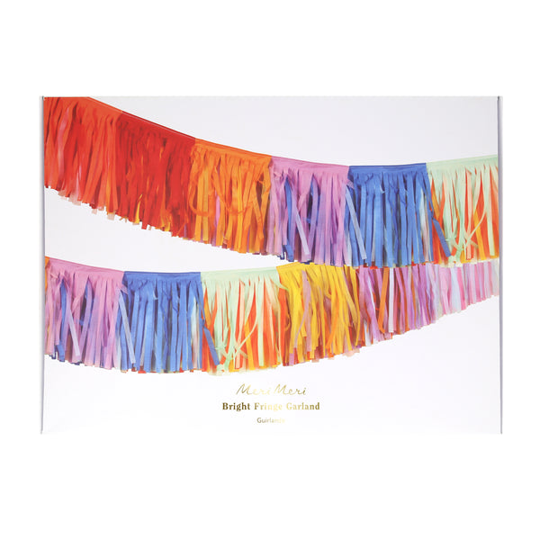 Our colourful garland, create with tissue paper fringes, adds brightness and texture to party walls and tables. Image4