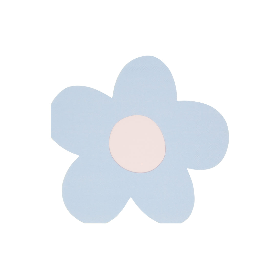 Our party napkins, in pastel colours and in a pretty daisy shape, will look amazing on your party table.