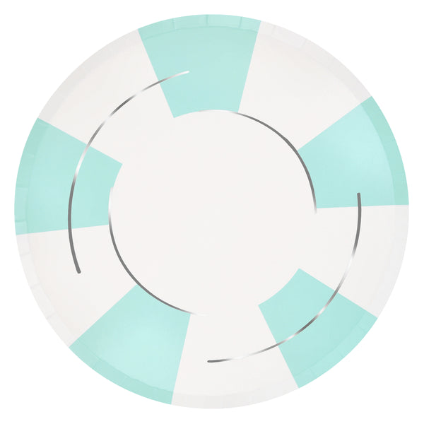 Our paper plates feature a vibrant rubber ring design, ideal to give a summery vibe to a pool party or beach party. Image8