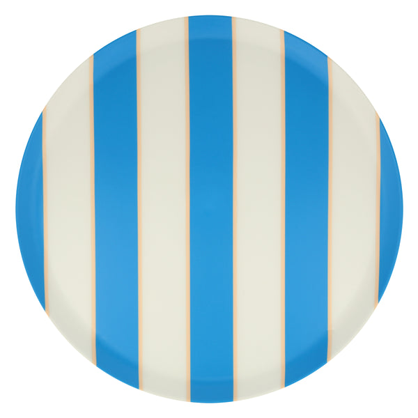 Our recycled plastic plates, with coloured stripes, are reusable for party after party. Image5
