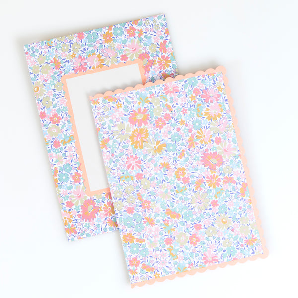 Our Liberty notecards set features blank notecards and matching envelopes with Liberty print designs, presented in a rigid box. Image3