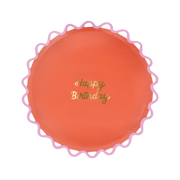 Our side plates are ideal as birthday party plates, featuring bright colours and a Happy Birthday message in shiny gold foil. Image5