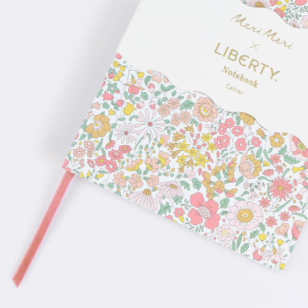 Our lined notebook has a pretty Liberty floral print design and a pink velvet ribbon bookmark, a wonderful gift for a writer. Image2