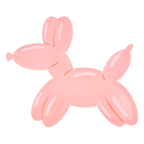 Our fun party plates are designed in the shape of balloon dogs, in four colours, to add a playful touch to your birthday party table. Image4