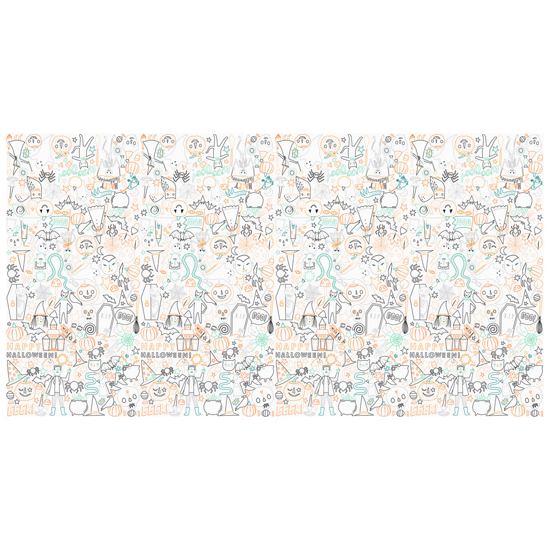 Our Halloween set includes Halloween plates, cups, napkins, a colouring paper tablecloth and a set of 10 garlands, let the celebrations begin!