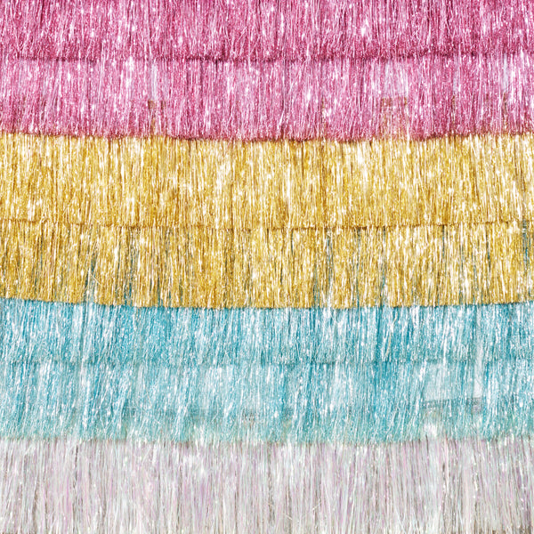 Silver Iridescent Tinsel Fringe Garland Image6