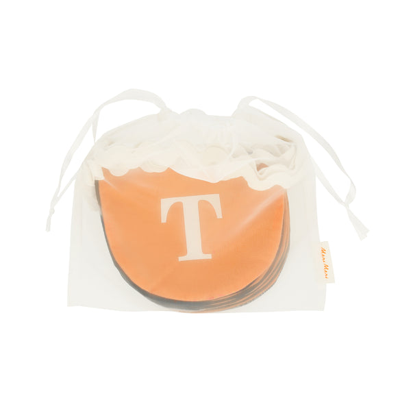 Our black and orange Halloween garland is made from fabric, so is the perfect reusable Halloween decoration. Image5