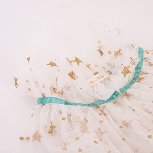 White Tulle Star Cape Image4