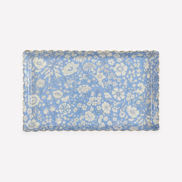 Our Liberty accessory tray is made from metal with a clear enamel finish and a pretty Liberty print design, perfect to keep on a dressing table. Image1