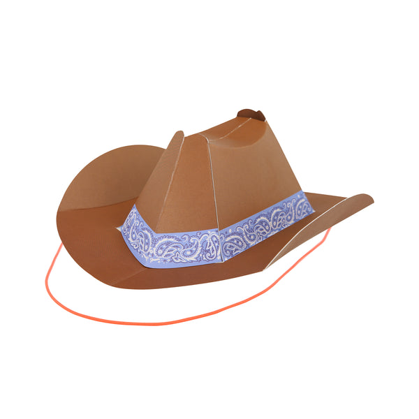 Our mini party hats are made in the shape of Western hats, crafted from paper in 8 fabulous colours. Image8