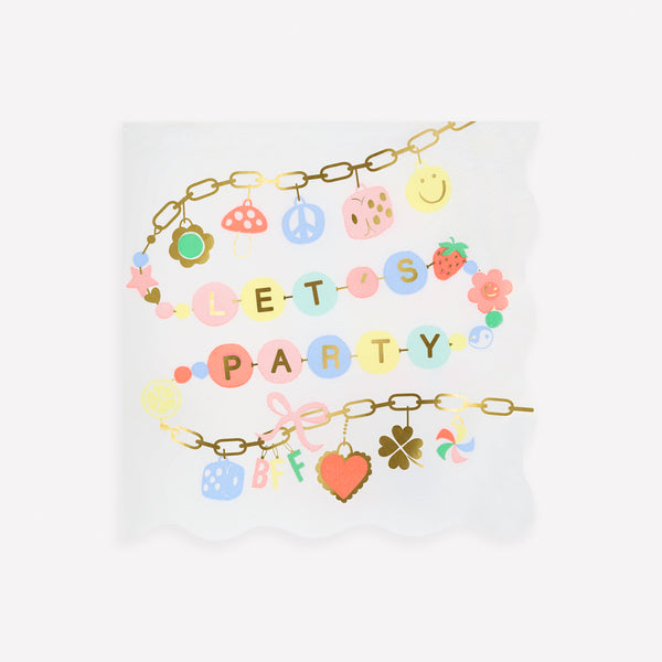 Make your birthday party look charming with our special party set featuring tableware and party bags for eight, and fun decorations. 