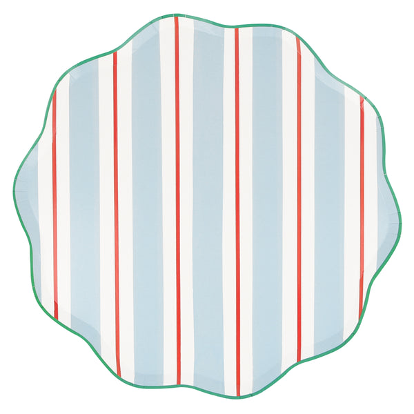 Our dinner plates, made with high-quality paper, feature bright stripes that are perfect as picnic plates and garden party plates. Image4