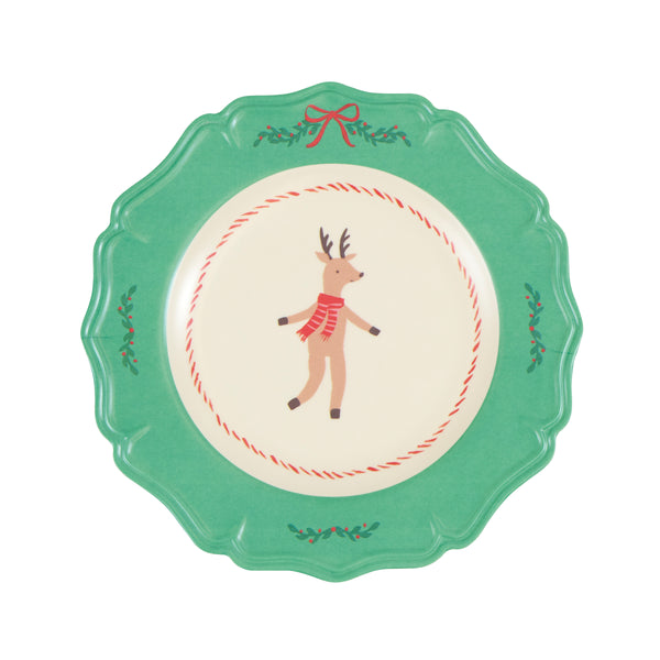 Our Christmas melamine plates, in a side plate size, feature jolly designs of traditional Christmas motifs with seasonal colours for a fun look. Image4