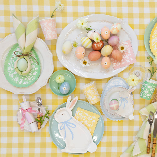 Use our paper napkins, featuring a bunny with blue bow, to make your Easter dinner or high tea look so special. Image2
