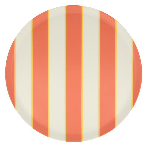 Our recycled plastic plates, with coloured stripes, are reusable for party after party. Image4