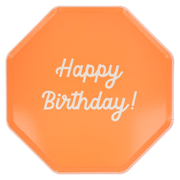 Make a birthday party look amazing with our birthday dinner plates, each set has 8 vibrant paper plates with co-ordinating borders. Image1
