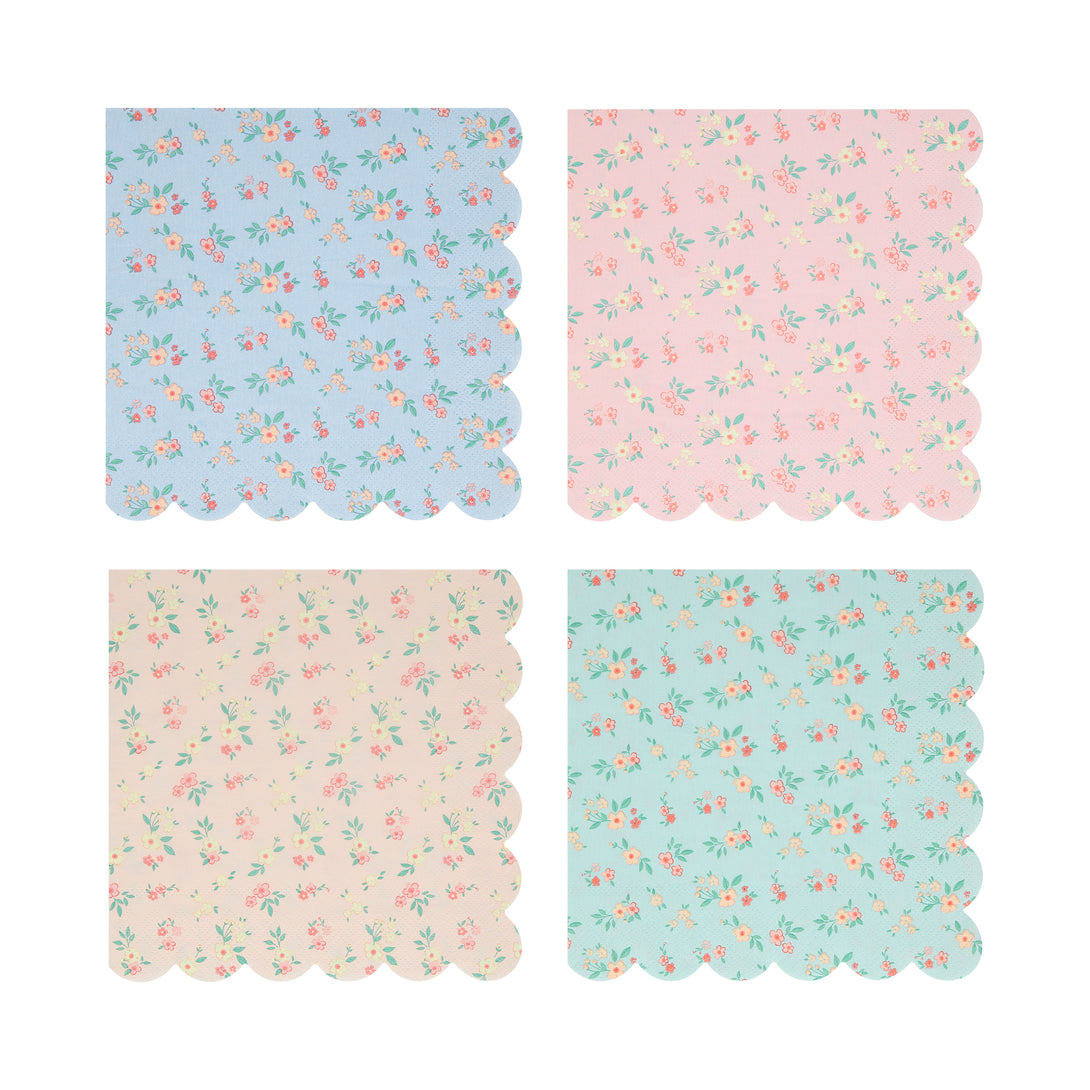 Our floral napkins, in a large size, are the ideal paper napkins for any special party or meal.