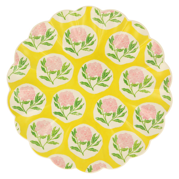 Our reusable large plates, made from melamine, feature Molly Mahon block print designs. Image7