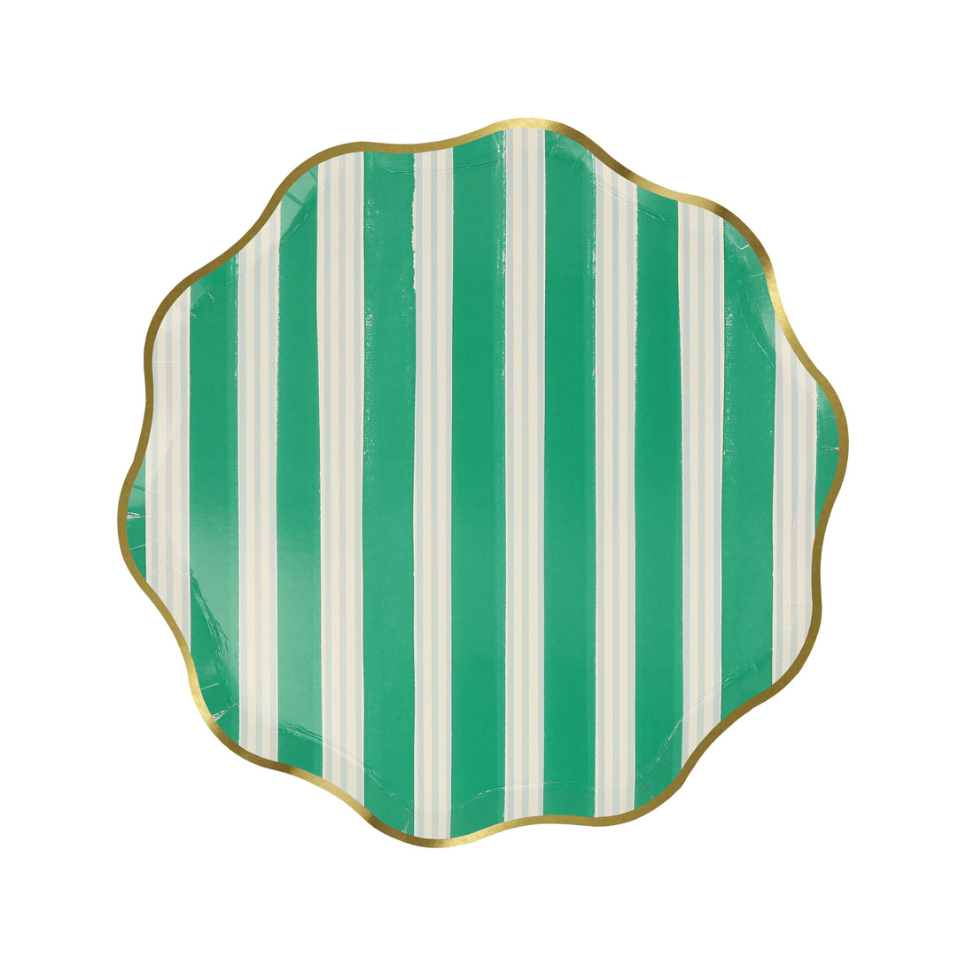 Our striped plates, in a side plate size, are ideal for Christmas cocktail parties.