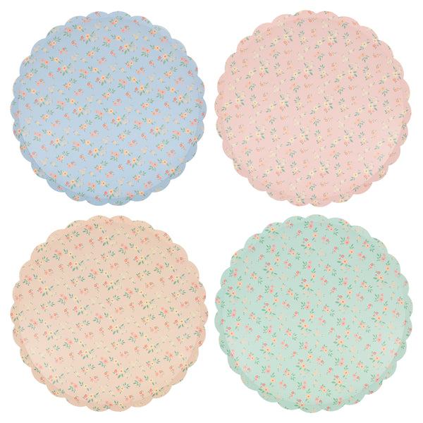 Our ditsy flower plates are perfect as baby shower plates and for garden parties, afternoon tea and bridal showers.