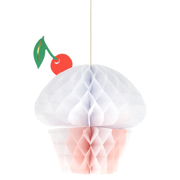 Our paper cupcakes, made from 3D honeycomb, are the sweetest birthday decorations, simply hang wherever you want a special touch. Image3