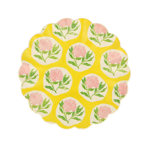 Our reusable side plates, made from melamine, feature Molly Mahon block print designs. Image7