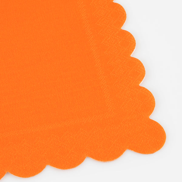 Our orange party napkins will give a wonderful warm look to your Thanksgiving party or any special celebration. Image2
