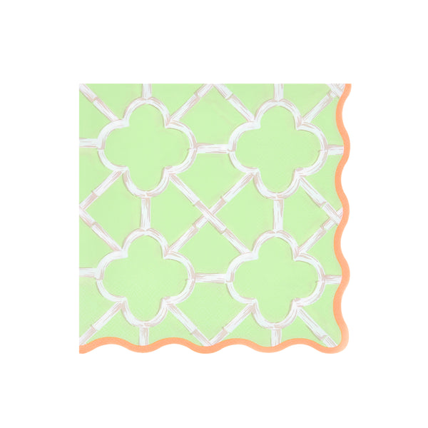 Our large napkins, made from 3-ply paper, come in four bright colours with a sensational bamboo design, perfect for birthdays and picnics. Image4