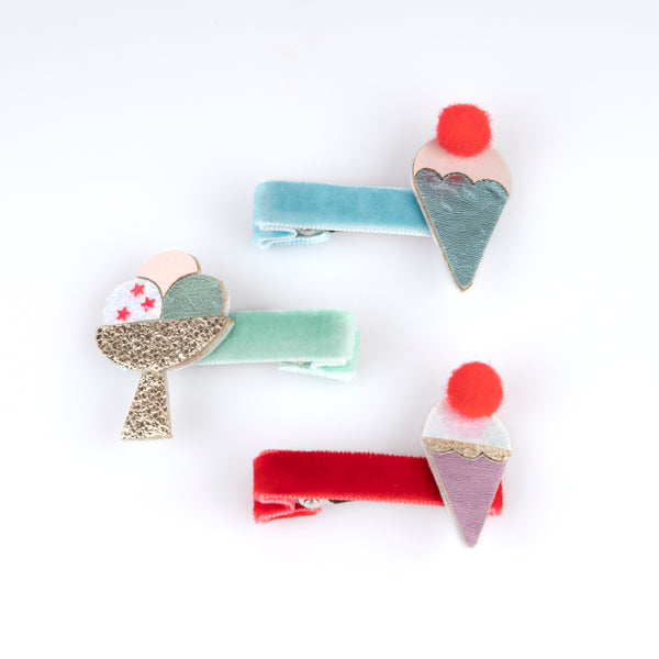 Our fun hair clips, with colourful ice cream designs, are great for pool party hair or for any summer party. Image5