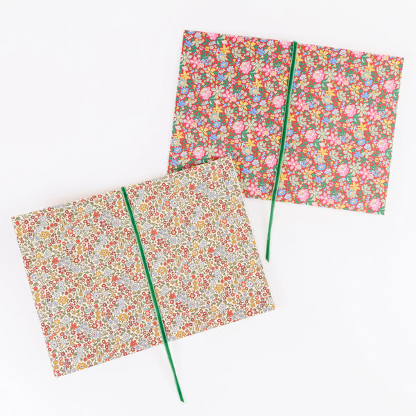 Our floral notebook features a Liberty print design cover, lined pages and a sage velvet ribbon bookmark, a wonderful Christmas gift for a writer. Image4