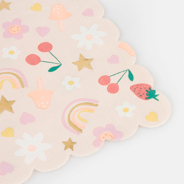 Add fun and colour to your party table with our party napkins with 90s inspired designs. Image3