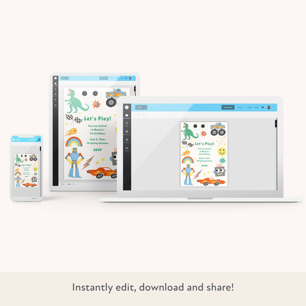 Toybox Download & Print Invitation Image2