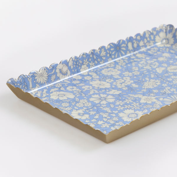 Our Liberty accessory tray is made from metal with a clear enamel finish and a pretty Liberty print design, perfect to keep on a dressing table. Image3