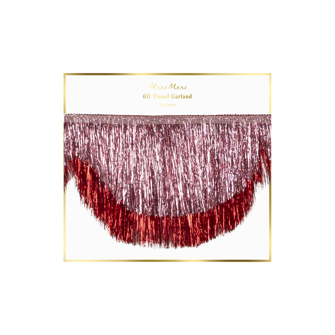 Use our pink tinsel garland to make your Christmas celebrations and New Year parties look vibrant and stylish. Image4