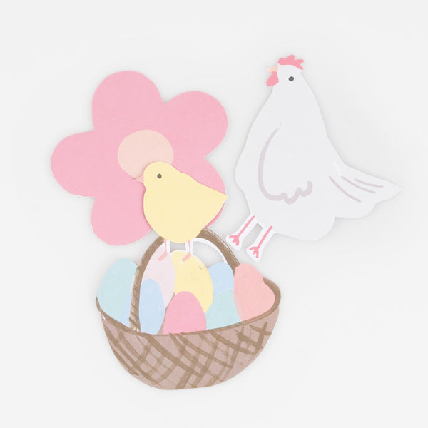 Our Easter stickers include flower stickers, bunny sticker, chick stickers, perfect for an Easter party activity. Image2