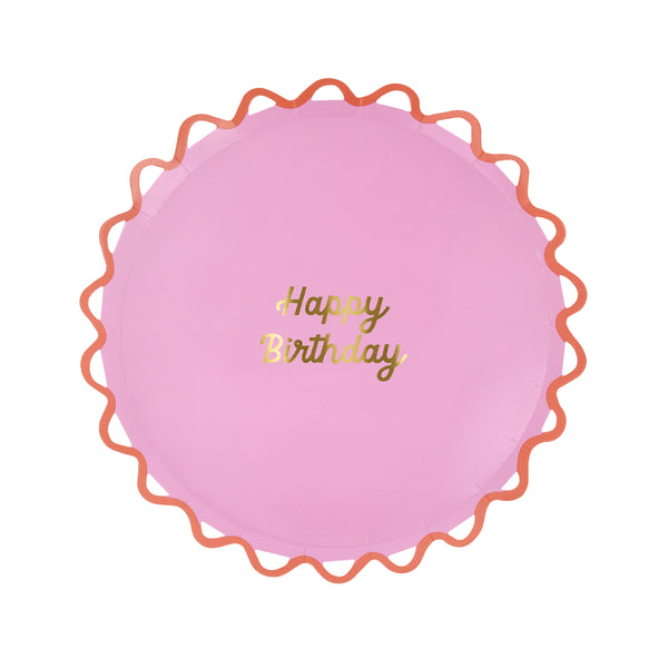 Our side plates are ideal as birthday party plates, featuring bright colours and a Happy Birthday message in shiny gold foil. Image11