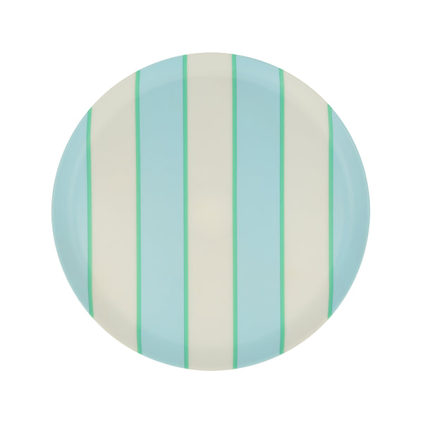Our striped plates, made from recycled plastic, are fabulous reusable plates for all parties, including as cocktail plates. Image3