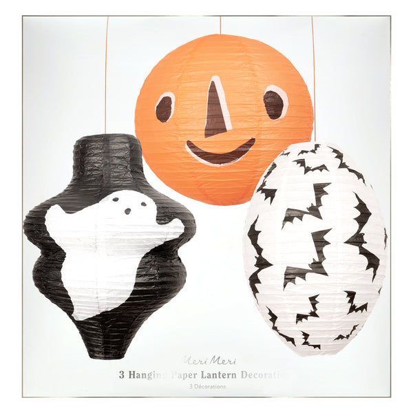 Our paper lanterns, in black, orange and white, feature classic Halloween characters, ideal for your Halloween party decorations. Image7