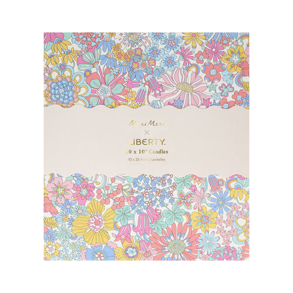 Meri Meri x Liberty Rainbow Garden Candle Gift Box (x 10)