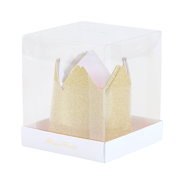 Mini Gold Glitter Crowns Image3