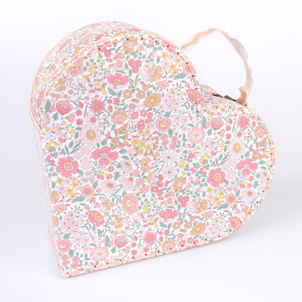 Our mini suitcases feature pretty Liberty floral prints in pink tones, fabulous for kids aged 3+ and adults, for travel and storage. Image5