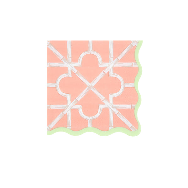 Our small napkins, made from 3-ply paper, come in four bright colours with a sensational bamboo design, perfect for cocktail parties and meals. Image7