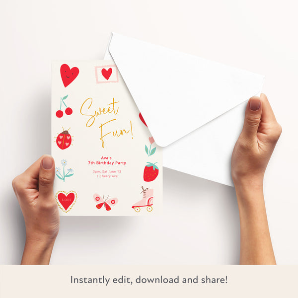 Kids Icon Download & Print Invitation Image3