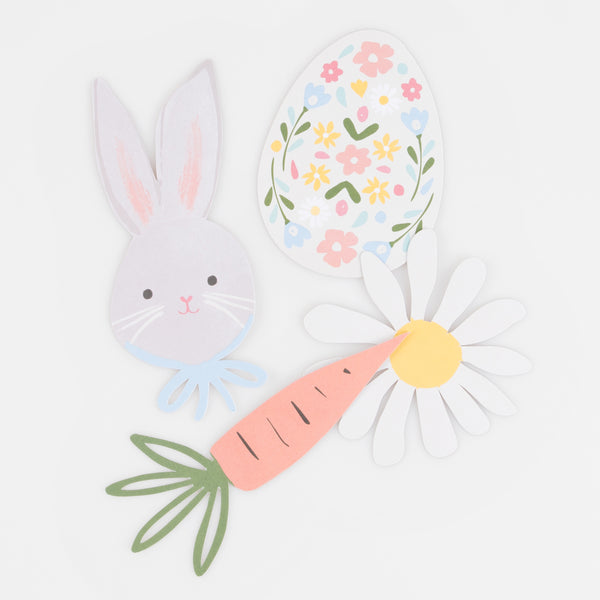 Our Easter stickers include flower stickers, bunny sticker, chick stickers, perfect for an Easter party activity. Image3
