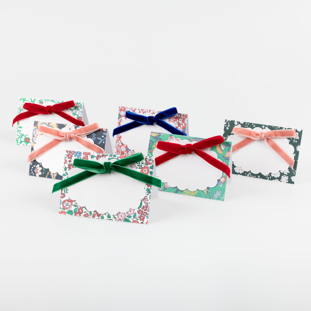 Enjoy a Meri Meri and Liberty Christmas collaboration with our placecards, place mats, no-snap crackers, 3D trees and festive garland. 