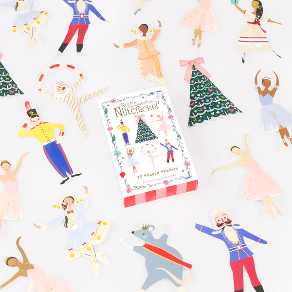 Our Christmas stickers feature beautiful designs based on New York City Ballet's The Nutcracker production, perfect as party favours. Image1
