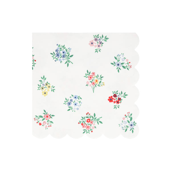 Use our large napkins, with floral designs, for table layering at your garden parties, bridal showers or as baby shower napkins. Image5
